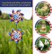 4th of July Patriotic Pinwheels Decorations, 20 Pack Pinwheels for Kids Sparkly Reflective Pinwheels for Yard and Garden